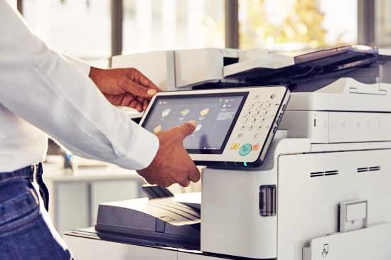 High-performance Canon imageRUNNER Advance multifunction printer for commercial copier rental at 601 South Figueroa Street, Los Angeles 90017.